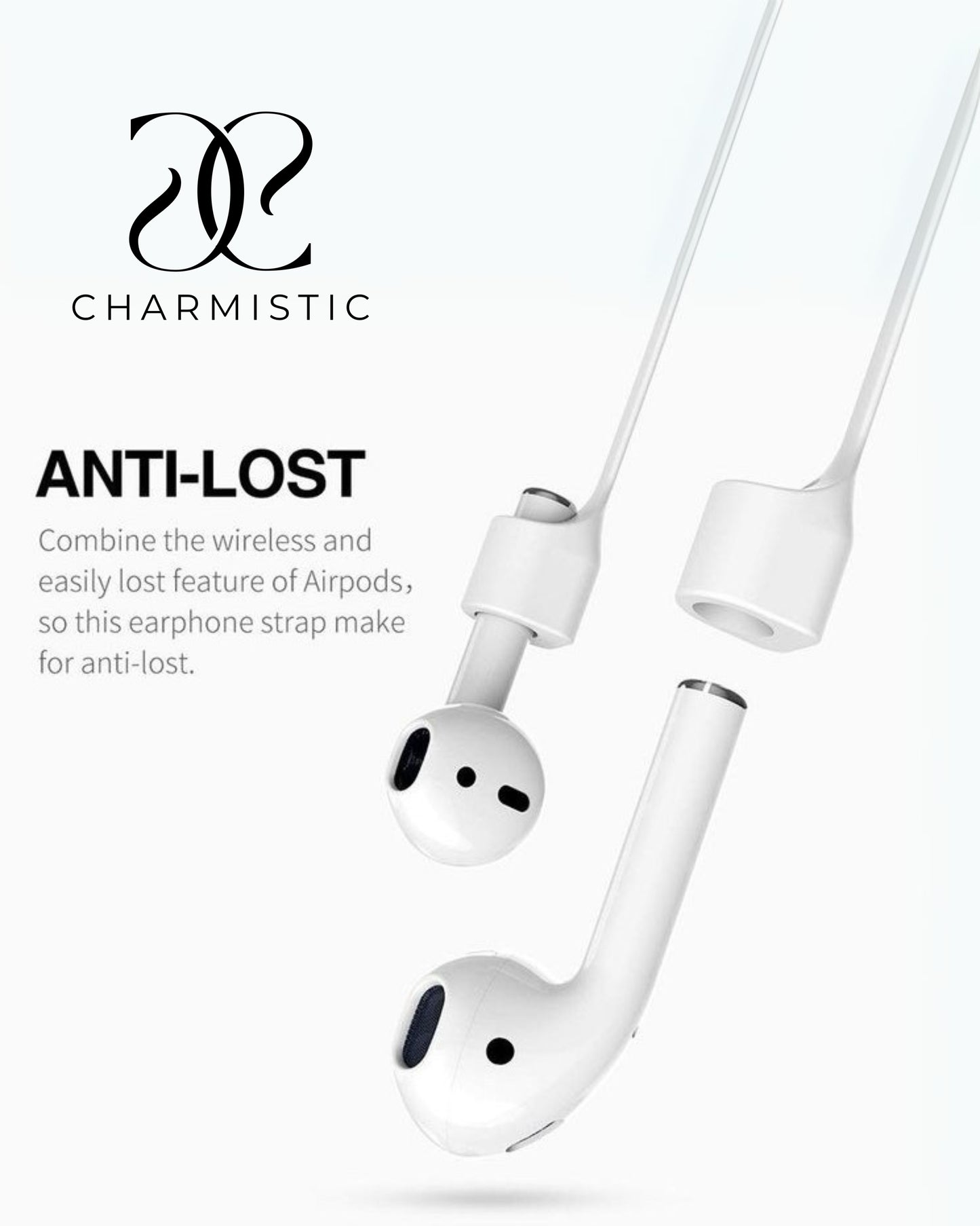 Airpods Anti-Loss Strap White