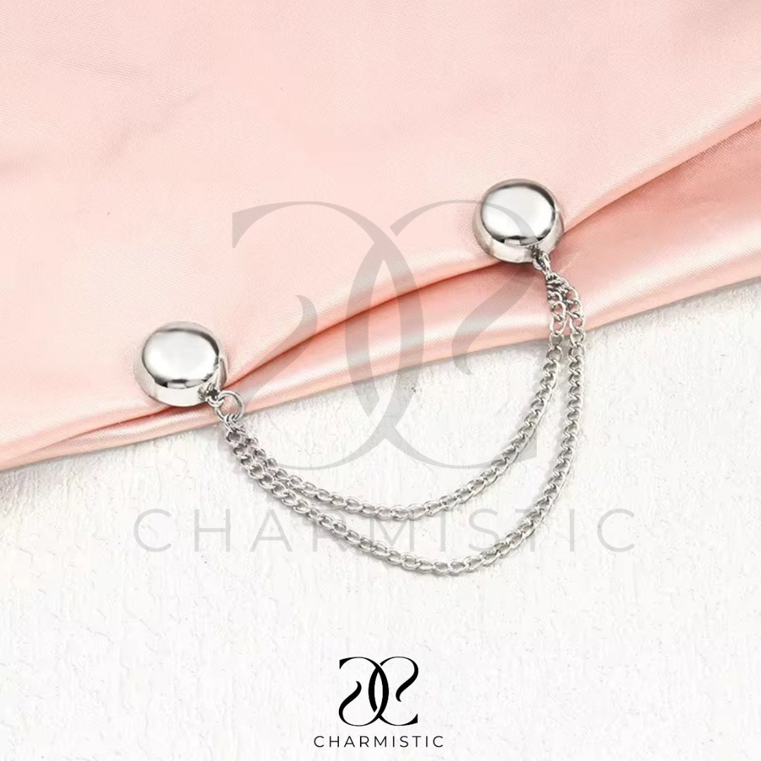 Silver Chain Magnetic Buckle