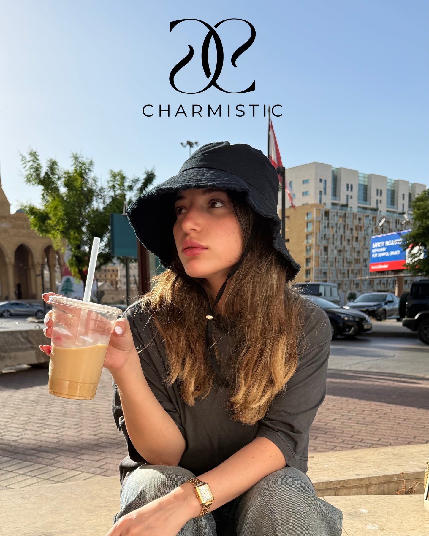 Black Bucket hat