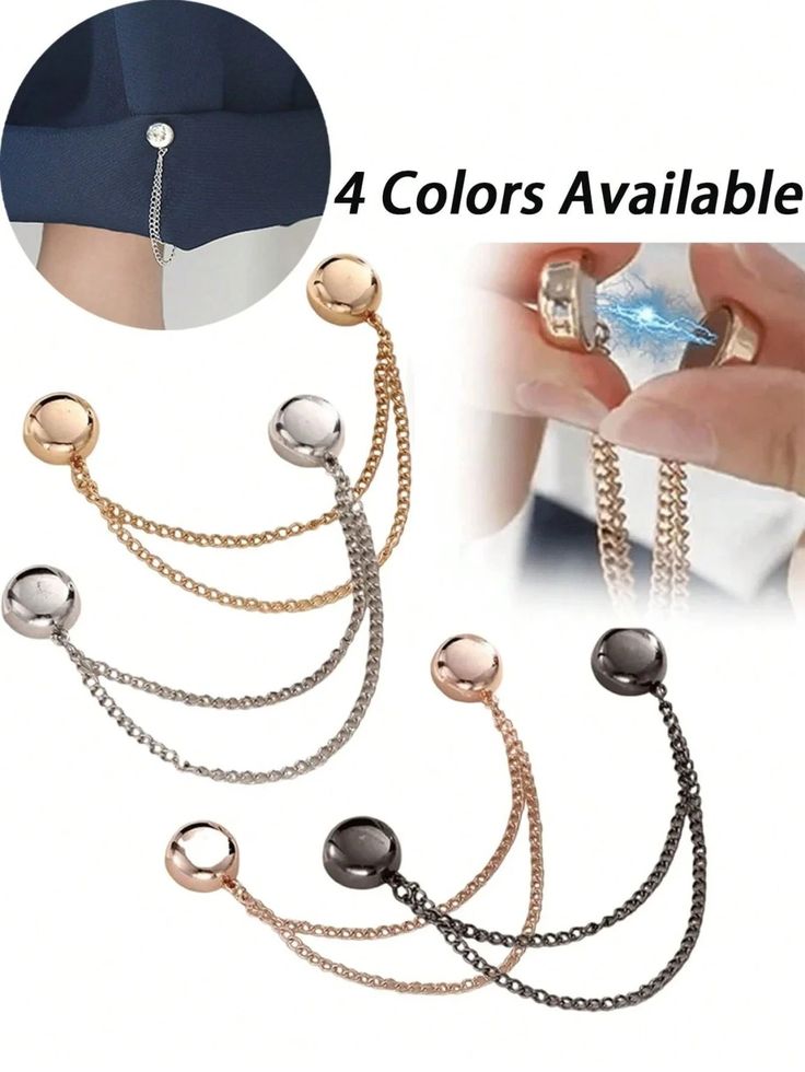 Gold Chain Magnetic Buckle