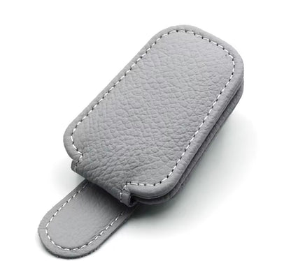 Magnetic Leather Car Glasses Holder